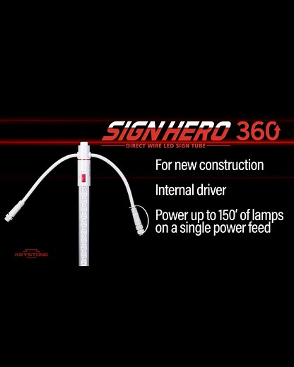 Sign installers asked for a simple, fast, new-build solution — and it’s finally here! Our new Sign Hero direct-wire tubes feature an internal driver, single-feed power, waterproof plug-and-play connectors, and smooth, even illumination for brand-new cabinet construction. And for retrofits? The classic Sign Hero lineup remains the fastest fluorescent-to-LED upgrade in the market. A complete lighting solution for the sign trade — now for both new builds and retrofits. Watch the video for the full 