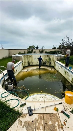 From Green Swamp to Crystal Blue — Ultimate Pool Cleaning Transformation