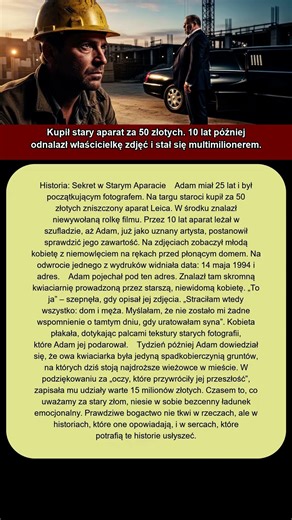 Kupił stary aparat za 50 złotych 10 lat później odnalazł właścicielkę #shorts