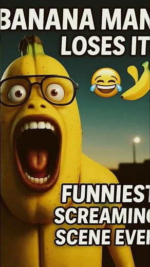 Banana Man Loses It! 😂🍌#BananaMan #FunnyShorts #AnimationComedy #cute