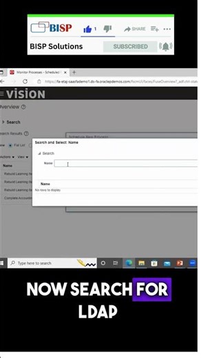 Running LDAP Job in Scheduled Processes #oraclefusion #FusionProjects #shorts #viral