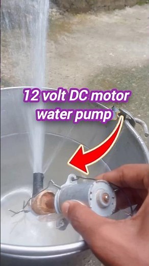 12 volt DC motor water pump || DC motor water machine #shots
