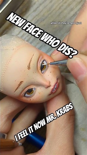 new face up who dis? #artist #customdollrepaint #doll #faceup #faceupartist