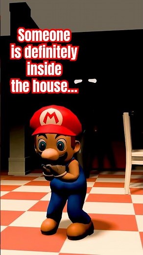 Mario Is NOT Alone in the Dark Room… Something Is Watching Him 👀 | Scary 3D Animation #horror