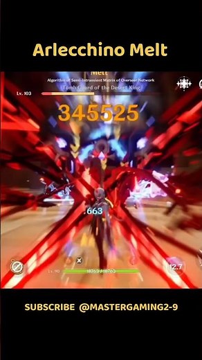 Arlecchino Build | Genshin Arlecchino DMG | Arlecchino Melt DMG | Arlecchino Showcase #genshin