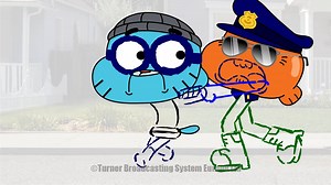 Gumball - The Sale: Police brutality (rough animation)