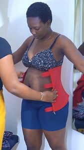 3 strap ruby on a mum who came to Abuja store. Ps: She gave us permission to take this video 😀. 3 Strap Ruby is fantastic for both mums and non mums, we are super proud of the effectiveness of this product on her fast it reduces belly fat 🥹😍 the good reviews from our customers is a very good indicator 😁. | Getfitng
