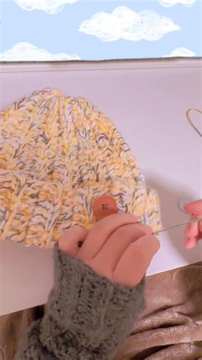 ニット帽🧶#編み物 #編み物好きと繋がりたい #かぎ針編み #ニット帽 #crochet #코바늘뜨기