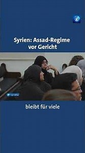 Syrien: Assad-Regime vor Gericht #nachrichten #tagesschau #syrien