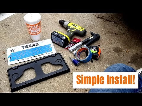 Simple front license plate bracket install!