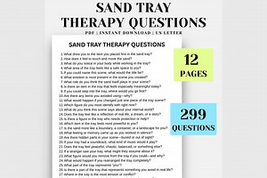 Sand Tray Therapy Questions, Trauma Healing Prompts (PDF) - Etsy