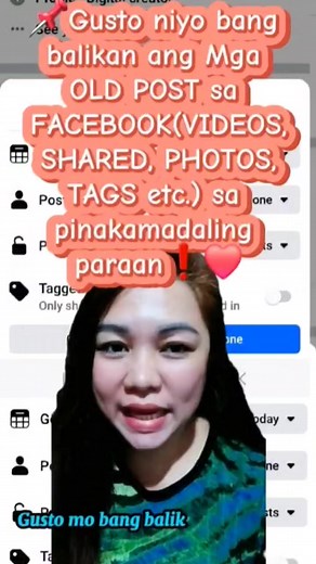 419K views · 3.7K reactions | Easy way para balikan ang mga old post sa facebook na hindi mo na baybayin magdamag ang wall mo❗️藍 #adsonreels #reelschallenge #tutorial #reelsfbviral #tips #facebookpost | Maricel Pacon Montemayor | Facebook