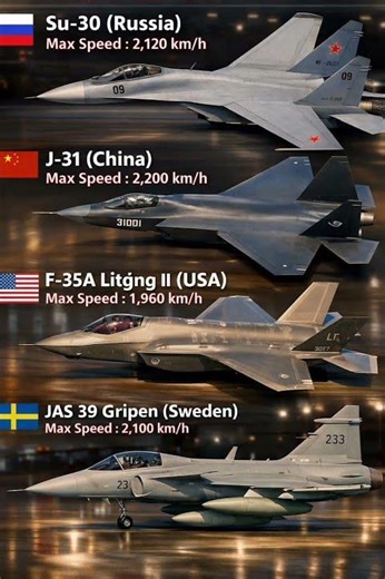 ✈️💥🇺🇲 F-35 vs 🇷🇺Su-30 vs 🇨🇳J-31 vs 🇸🇪Gripen – Who Wins?Modern Air Superiority Battle of the Skies 🌏⚡