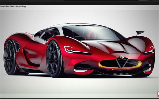 全新 2023 阿尔法罗密欧超跑 FURIA 概念设计图展示——All New 2023 ALFA ROMEO FURIA Concept