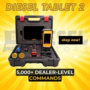 Our Diesel Tablet 2 is live! 5,000 dealer level commands, one-tap to repair information for fault codes, a lifetime license and much more! This tool is perfect for fleets, smaller repair shops, and mobile maintenance operations. Shop now: https://www.diesellaptops.com/products/diesel-tablet-2 | Diesel Laptops
