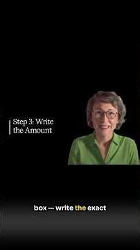 How to Write a Check