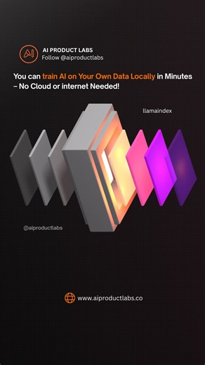AI Product Labs on Instagram: "Did you know you can make AI understand your own files — right on your laptop? For years, your PDFs, notes, documents, and ideas were just static files. You could read them — but AI couldn’t. Now with LlamaIndex, that changes. In just one command, you install LlamaIndex. Run three simple lines of code inside your folder, and AI can start answering questions using your own data. No cloud uploads. No fine-tuning models. No complex infrastructure. LlamaIndex reads you