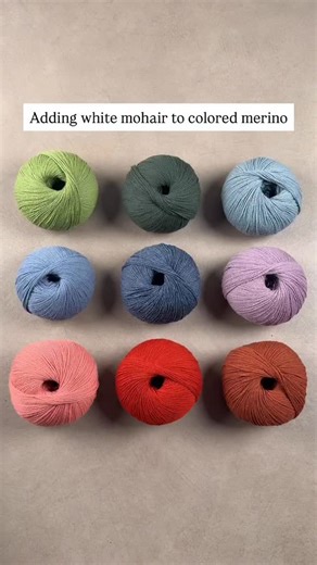 As promised: colored Merino with white Soft Silk Mohair 🤍 #knitting #knittingaddict #knittersofinstagram #knittersoftheworld #knittingforolive | Knitting for Olive