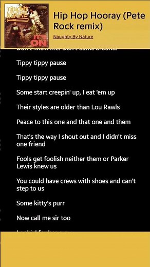 Naughty By Nature – Hip Hop Hooray (Pete Rock remix) verse #rap #hiphop #music #lyrics #shorts