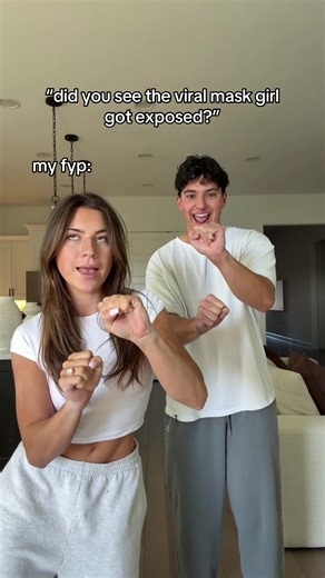 who is the viral mask girl? 😳👀 #trending #fyp #couple