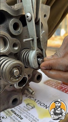 Valves spring lock fitting and installation #shorts