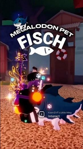 LITTLE MEGALODON PET 🥹🥀 #fisch #roblox #fyp