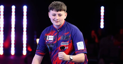 15-year-old darting sensation Mitchell Lawrie pins nine-darter on the JDC Advanced Tour