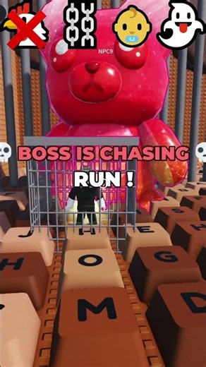 GUMMY BEAR VS ALL TRICKS! #roblox #shorts #usa #keyboardescape