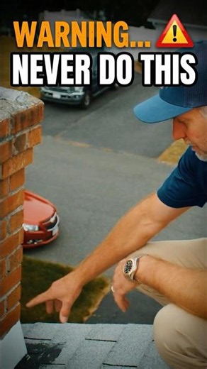 Never ignore this chimney flashing mistake #roofing #diy #construction