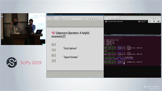 Xonsh- Bringing Python Data Science to your Shell - Scipy 2019 Tutorial - G. For