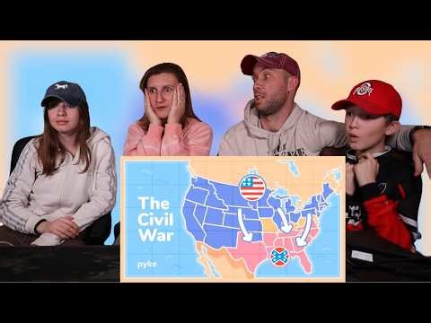 European Family Reacts to The American Civil War explained