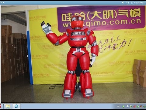 How to use inflatable robot costume