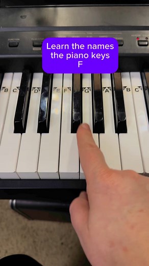 Learn the names of the piano keys -F #Piano #PianoLesson #PianoTutorial | The Ruby Piano
