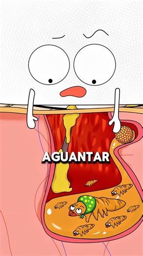 Por qué los ácaros del párpado causan picor y legañas ⚠️👁️..!! #animacion #2dshow #salud #fypシ