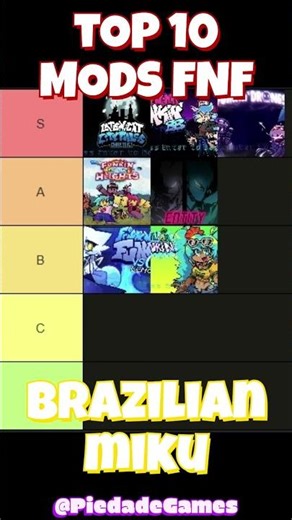 The 10 best Friday Night Funkin' (FNF) mods! Do you agree? #shorts #top10