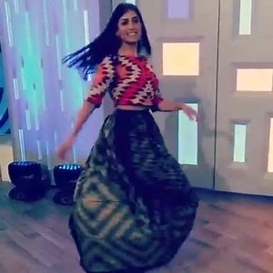 Boomeranging in the land of the boomerang wearing @swativijaivargie for #studio10au this morning | Pallavi Sharda