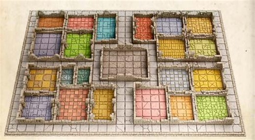 Heroquest 3D Game Board, Magnetic Pieces, D&D Modular Terrain. - Etsy