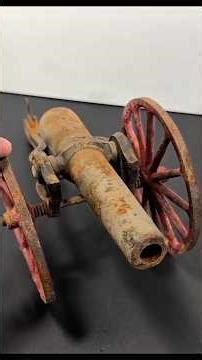 1920s Vintage Tin Toy Artillery Restoration#restoration #viralvideo #trending #oldtins
