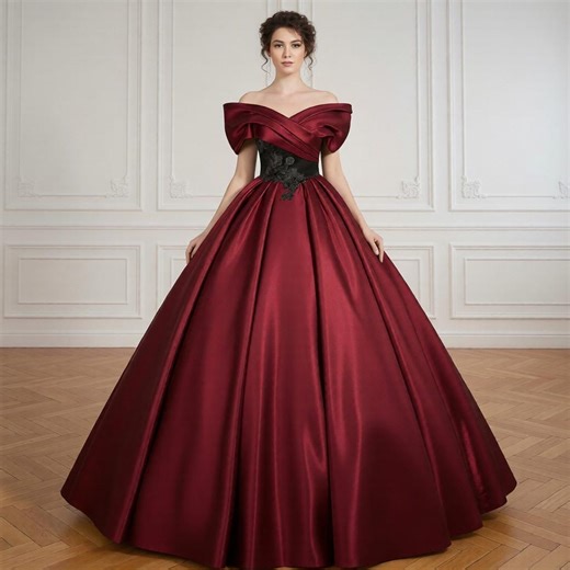 Off Shoulder Navy Blue Satin Ball Gown | Elegant Embroidered Bodice Evening Dress | Royal Prom Quinceañera Wedding Guest Gown - Etsy