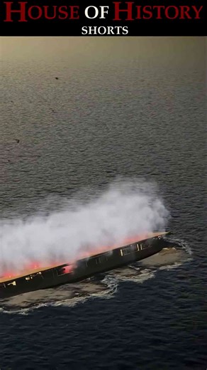 Aircraft carrier sinking at the Battle of Midway!