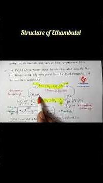 Structure of Ethambutol | BP601T | Anti Tubercular Agent