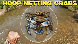 Throwing a HOOP NET in a Roadside Ditch for Crabs, Shrimp, and Fish (CATCH AND COOK) | Outside the Levees