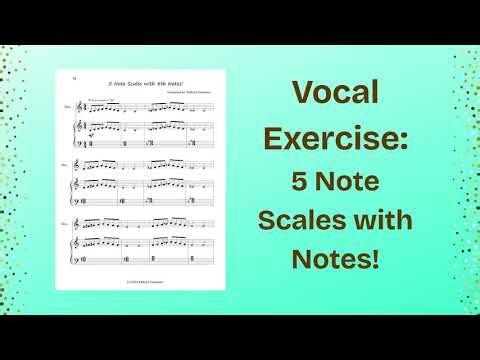 "5 Note Scales Vocal Exercise"