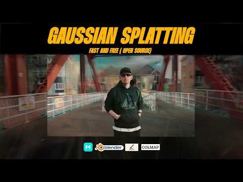 Gaussian Splats in Blender Fast & Free Setup ( COLMAP/ BLENDER / BRUSH / 3DGS)