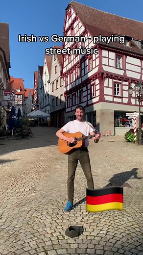 Irish vs German - Playing Street Music