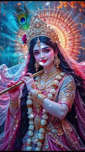 “Radha is not just a name, she is the soul of Krishna.” #shortsfeed #ytshorts #radha #dreamscreenai