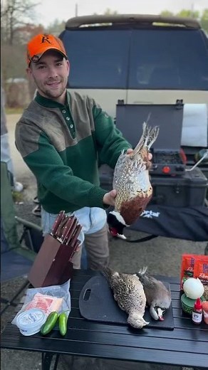 We Cooked Wild Pheasant Fried Rice Outdoors! #outdoorcooking #hunting #pheasanthunting #recipes