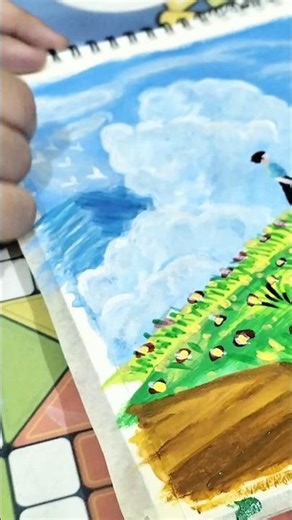 Ghibli studio scene painting 🎨🖌️ from howl's moving castle #anime #ghibiliart #painting #art