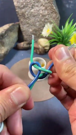 How To Lamp Holder Wiring Knot Tutorial #shortsfeed #wire #wiringtips #holder #lamp