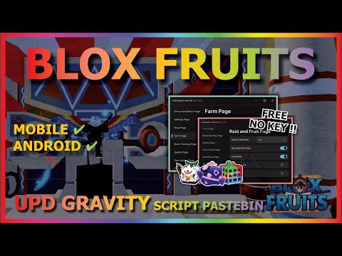 BLOX FRUITS Script No Key UPDATE GRAVITY AUTO FARM, AUTO RACE V4, AUTO RAID, PULL LEVER, TRIAL ☄️⭐